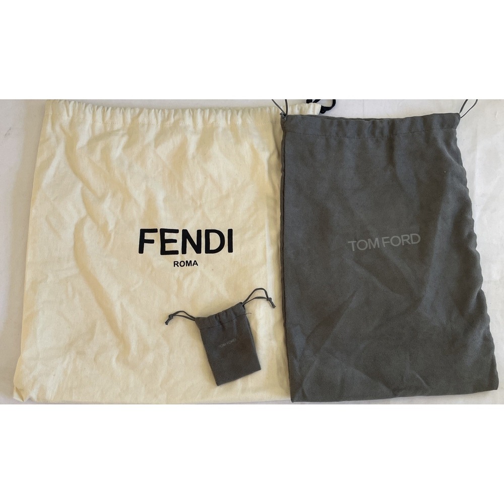 FENDI ROMA Dust bag 15 X 15 & Tom Ford Dust Bags 14 X 10 & 3 X 2 Inch Authentic
